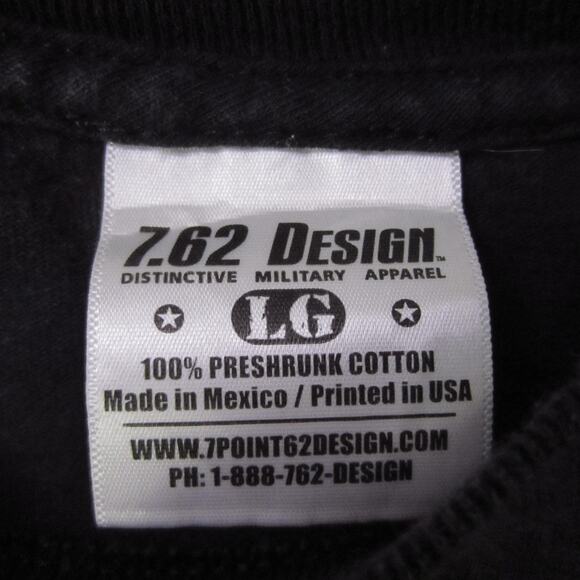 USMC Marine Corps Shirt Mens Large Black MCRD 1st Recruit Training 7.62 Design - Picture 2 of 9